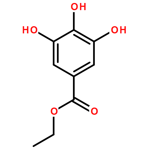 没食子酸乙酯CAS831-61-8结构式