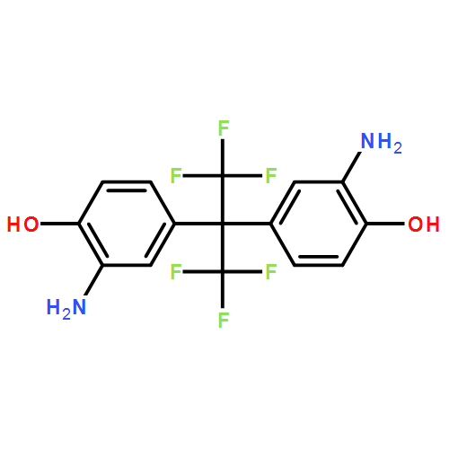 2,2-双(3-氨基-4-羟基苯基)六氟丙烷CAS83558-87-6结构式