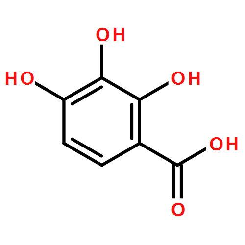 2,3,4-三羟基苯甲酸|610-02-6结构式