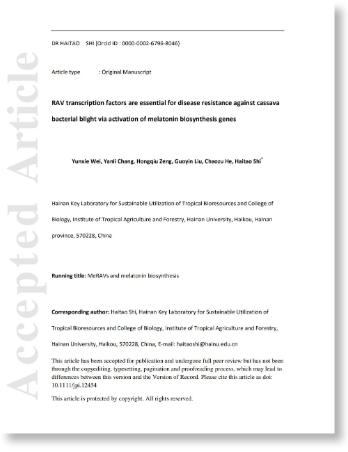 cassava qtl against cassava bacterial blight cassava qtl against cassava bacterial blight